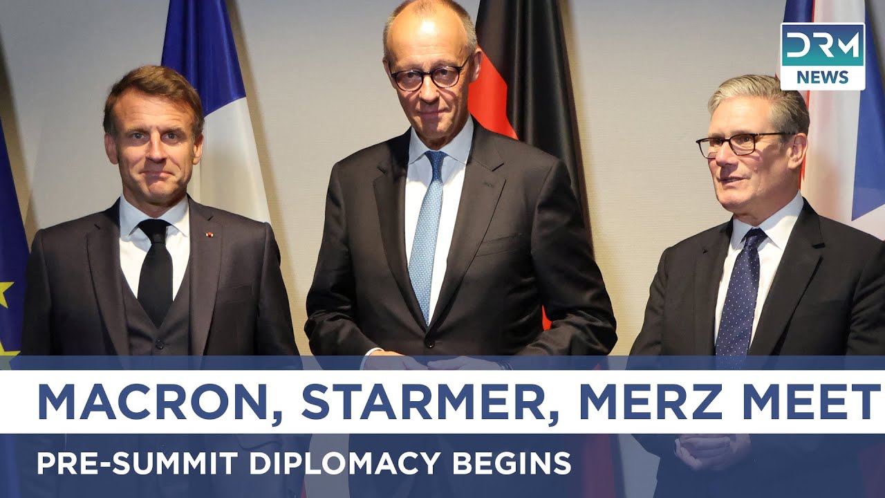 Macron, Starmer, Merz Meet Ahead of NATO 2025 Summit | Trilateral Talks in The Hague | AC15