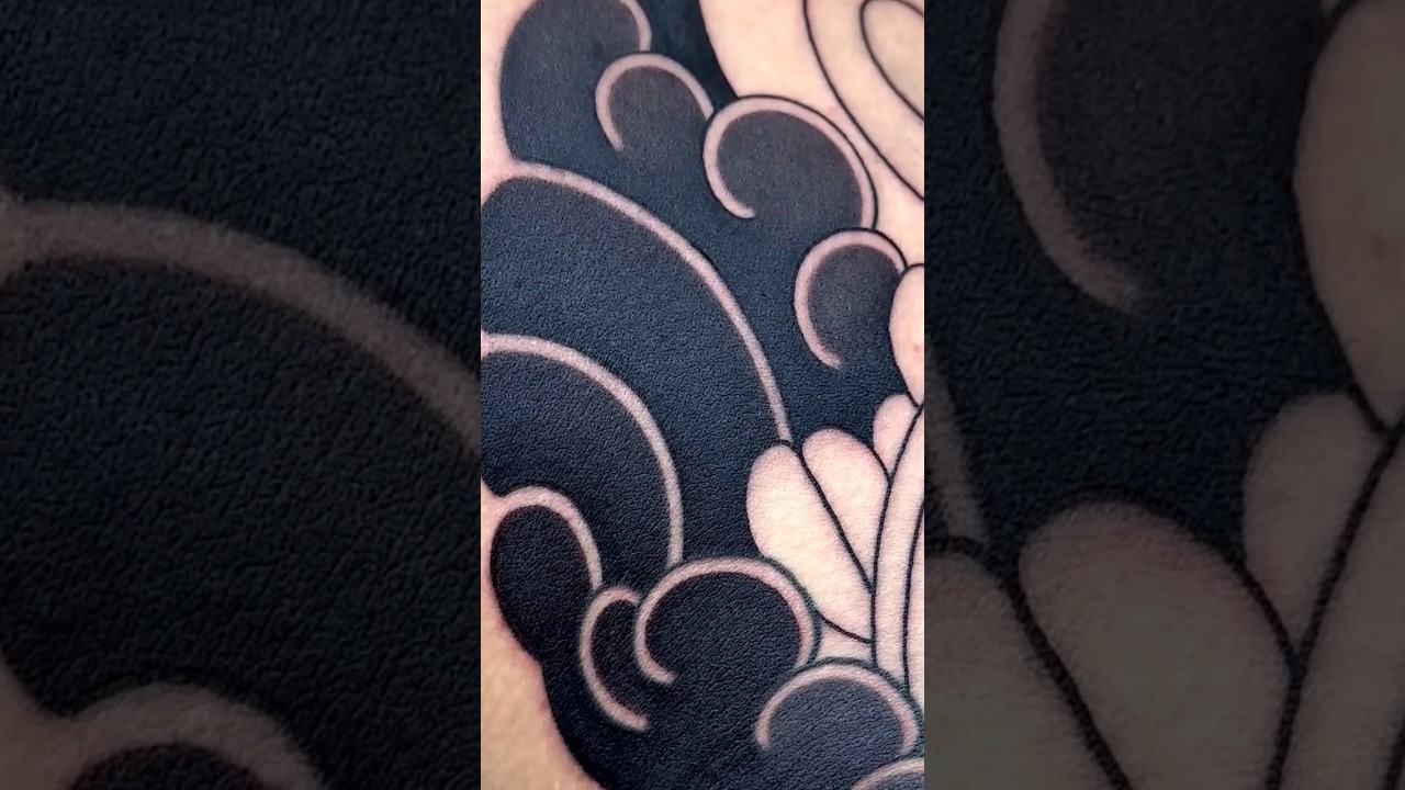Japanese Tattoo Smooth shading #tattoo #tattooart #art #black
