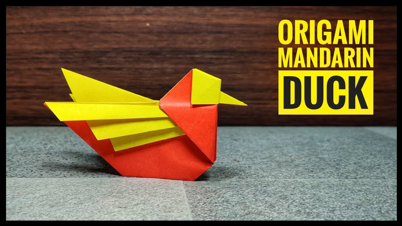 Origami Mandarin Duck | Origami Bird | Origami tutorial | Paper craft