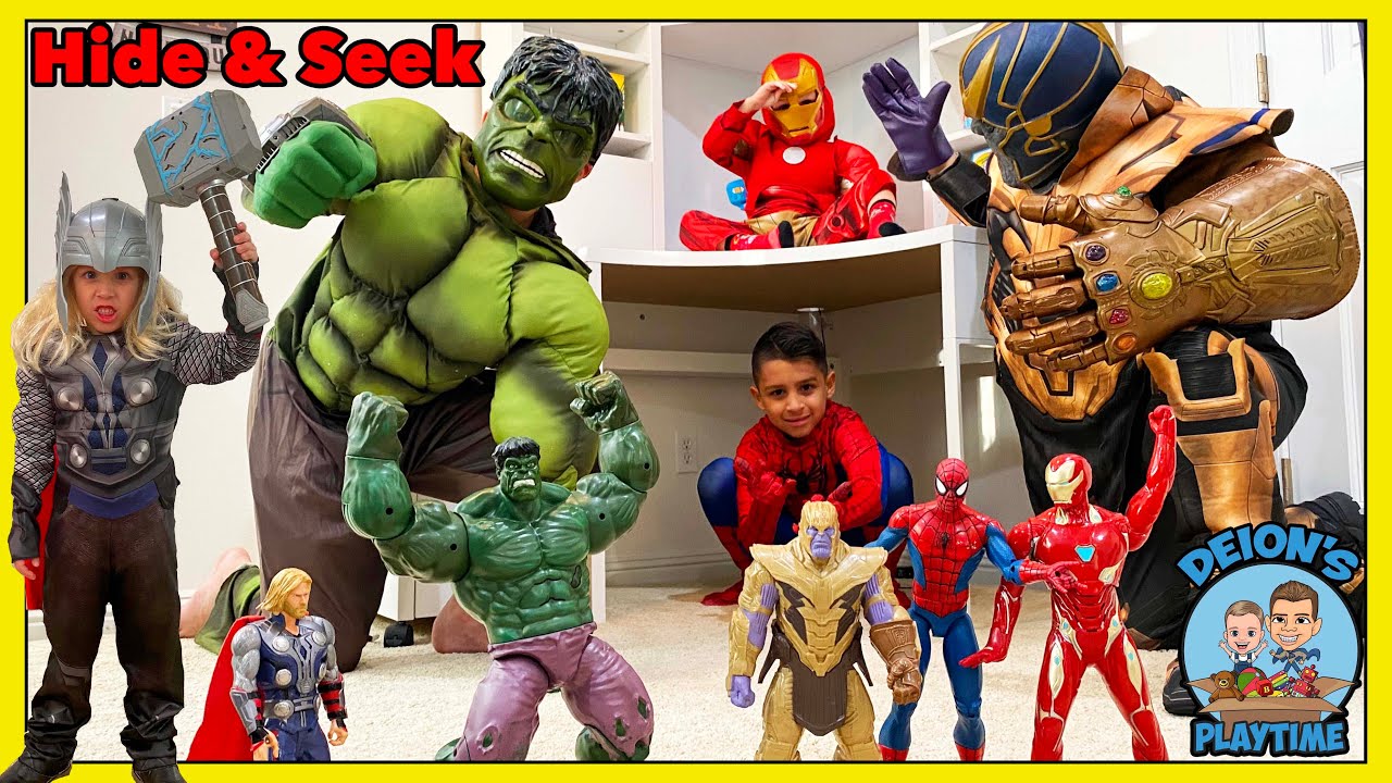 Pretend Play Spider-Man’s Hide and Seek with Action Figures | Toy’s Alive | DEION'S PLAYTIME