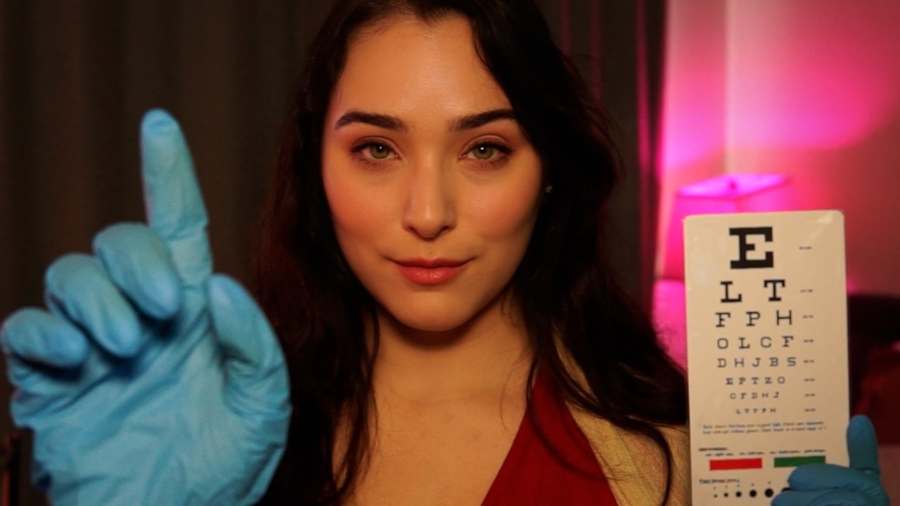 ASMR Gentle Eye Checkup & Vision Test 🩺 Medical Roleplay