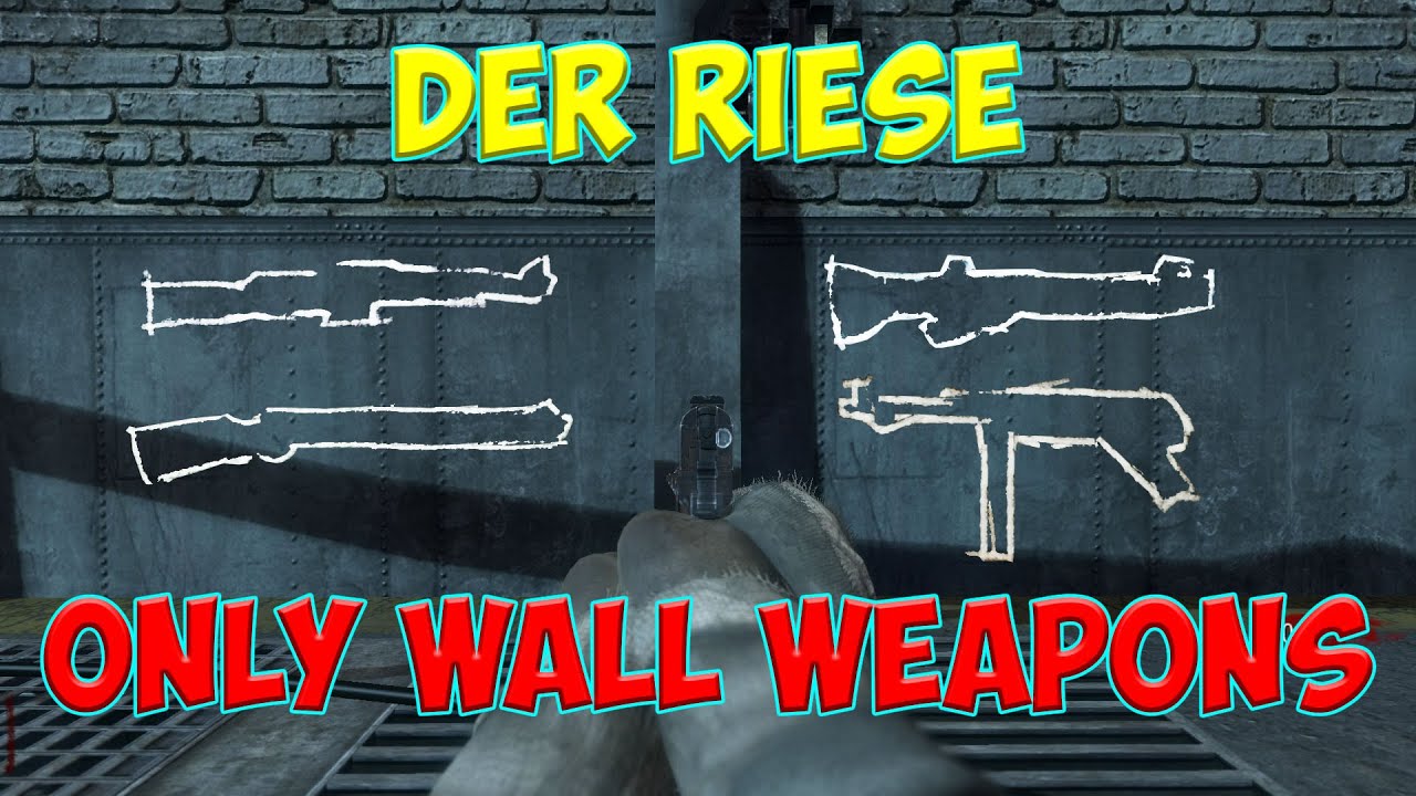 Der Riese. Only Wall Weapons. Solo Gameplay. Call Of Duty Black Ops Zombies