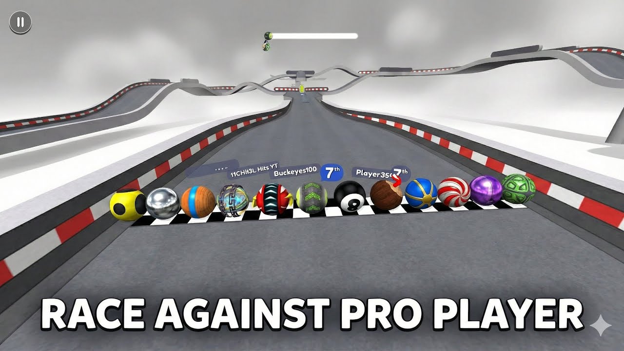 Race Against Pro Players Going Ball 🥎 