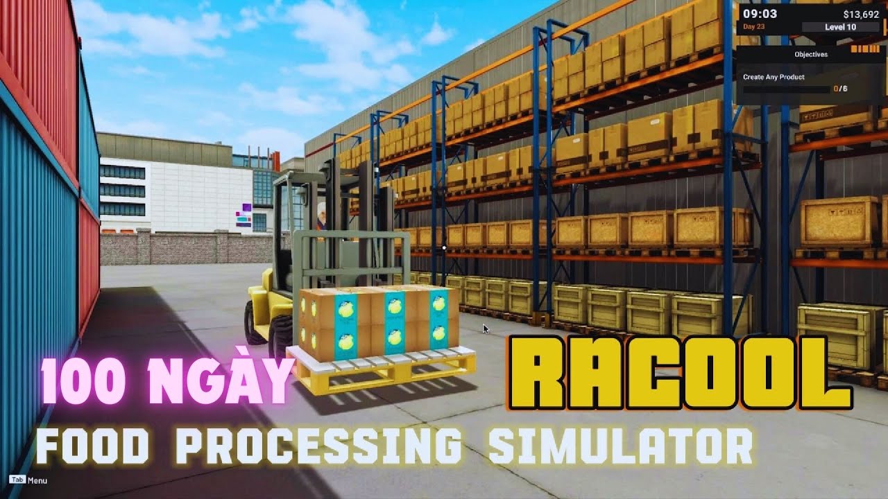 100 Ngày Xây Dựng Nhà Máy Trong Food Processing Simulator - Phần 2 - Đã mở rộng nhà máy gắp đôi