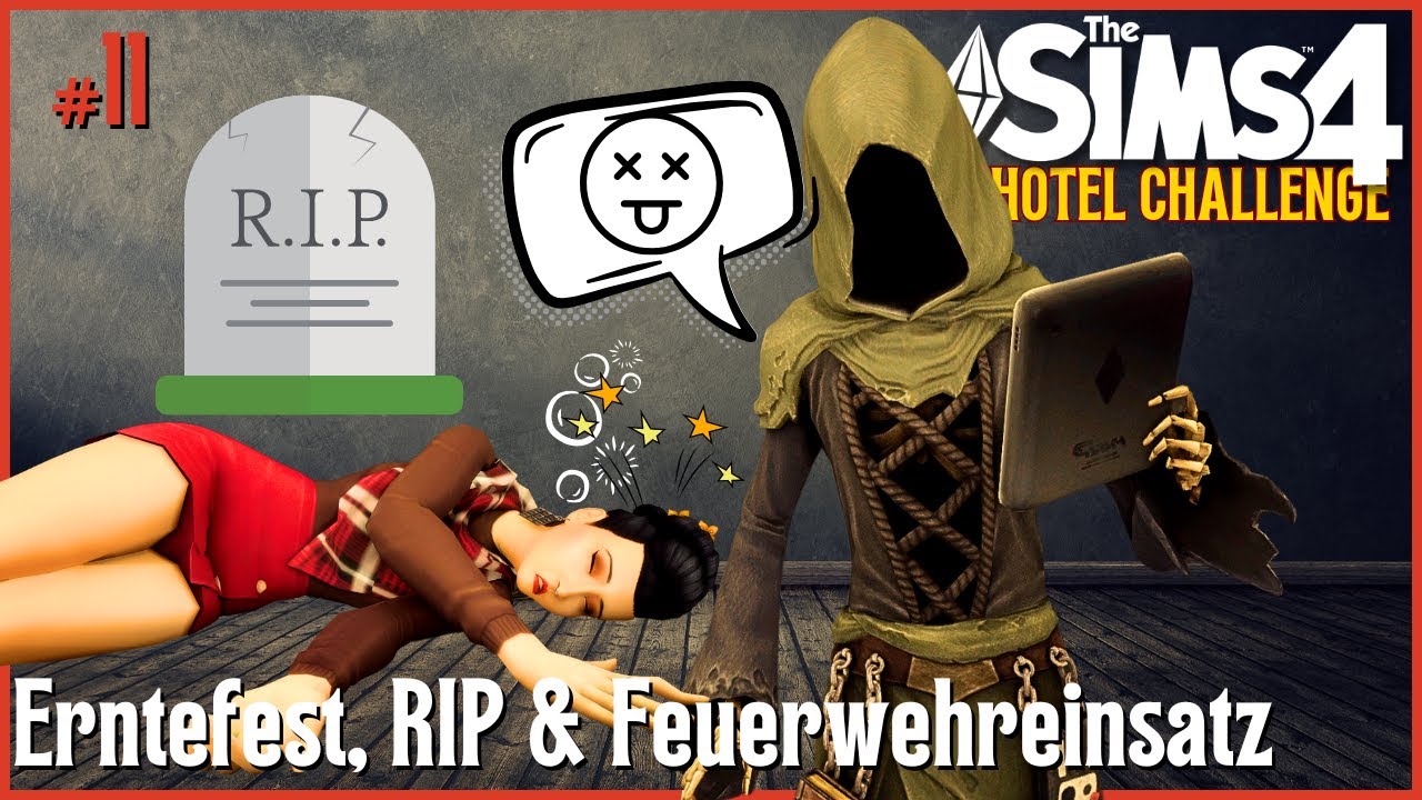 Erntedank und ein sinnloser Feuerwehreinsatz |Hotel Challenge| Sims4 | #011  #challenge #sims4