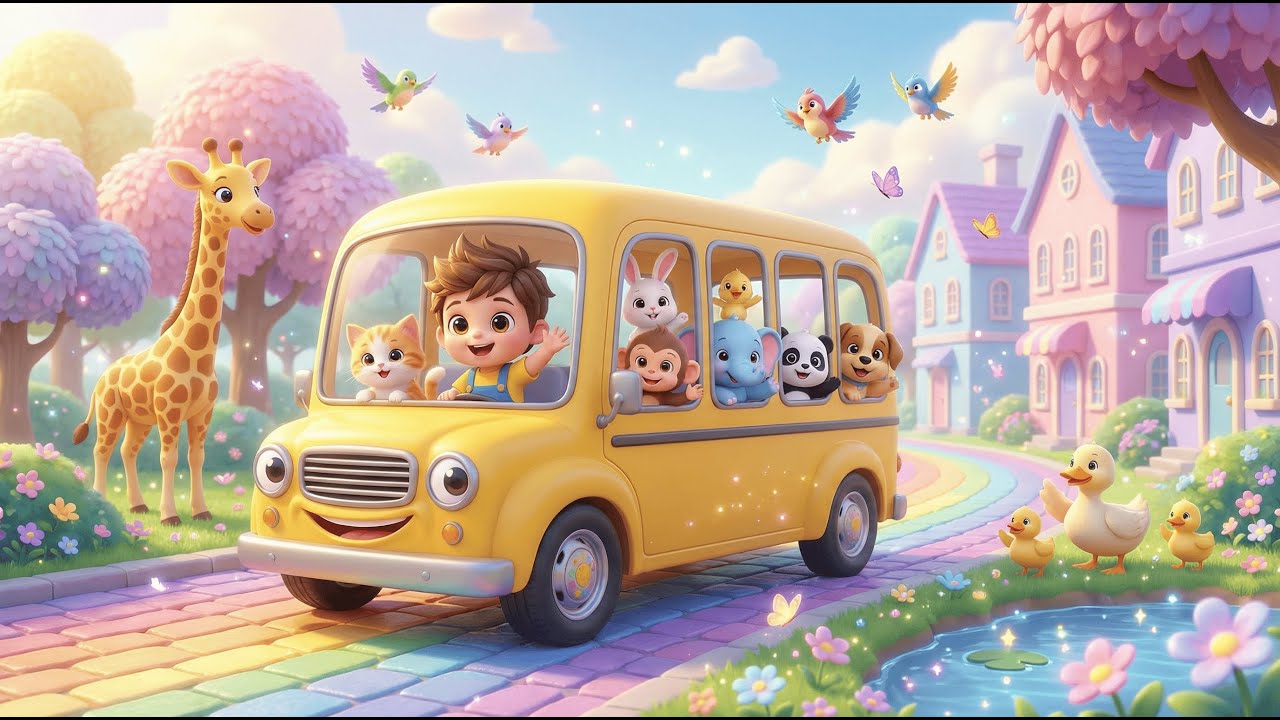Wheels on the Bus 🚌 | Nursery Rhymes for Kids | Baby Songs | #wheelsonthebus #nurseryrhymes