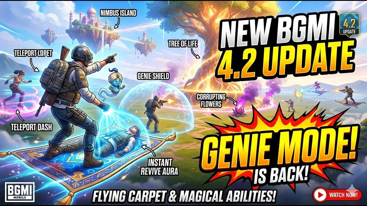 Top 20 Tips/Tricks You MUST Know About New GENNIE MODE in BGMI 4.2 Update😍| BGMI & PUBG MOBILE Guide