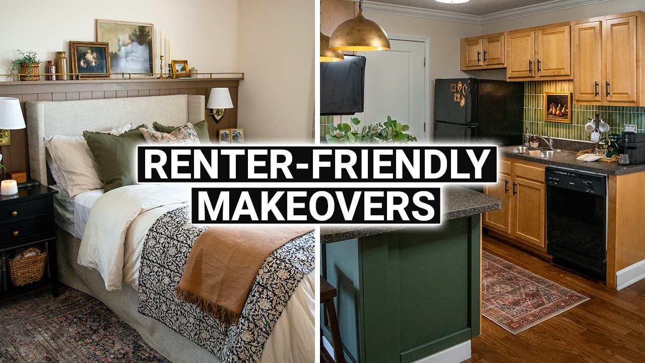 *EVERY* room makeover in my apartment! ✨ Renter-friendly transformations