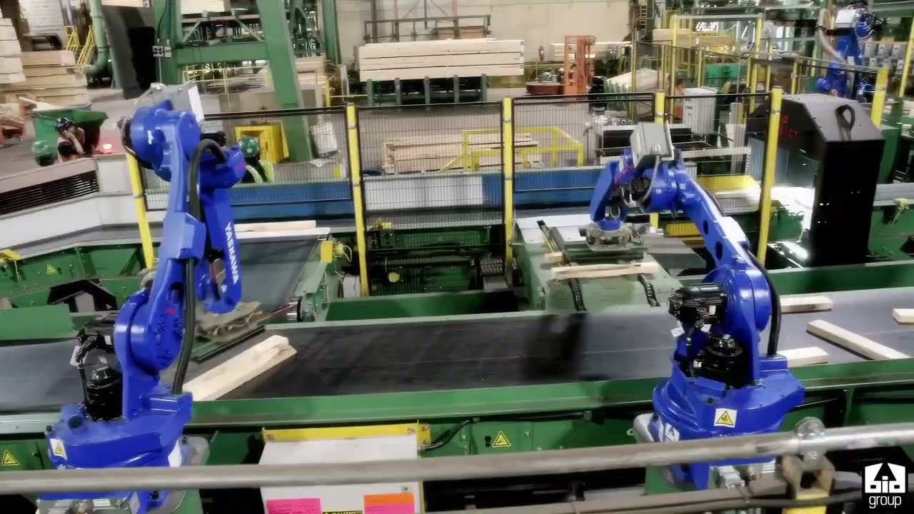Comact's Robotic Solution for Trim Blocks Picking, Sorting, and Layer Stacking