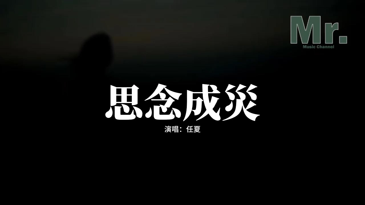 任夏 - 思念成災『原來我從不是你的偏愛，轉身就被替代，在我心裡你卻是我一生，戒不掉的依賴。』【動態歌詞MV】