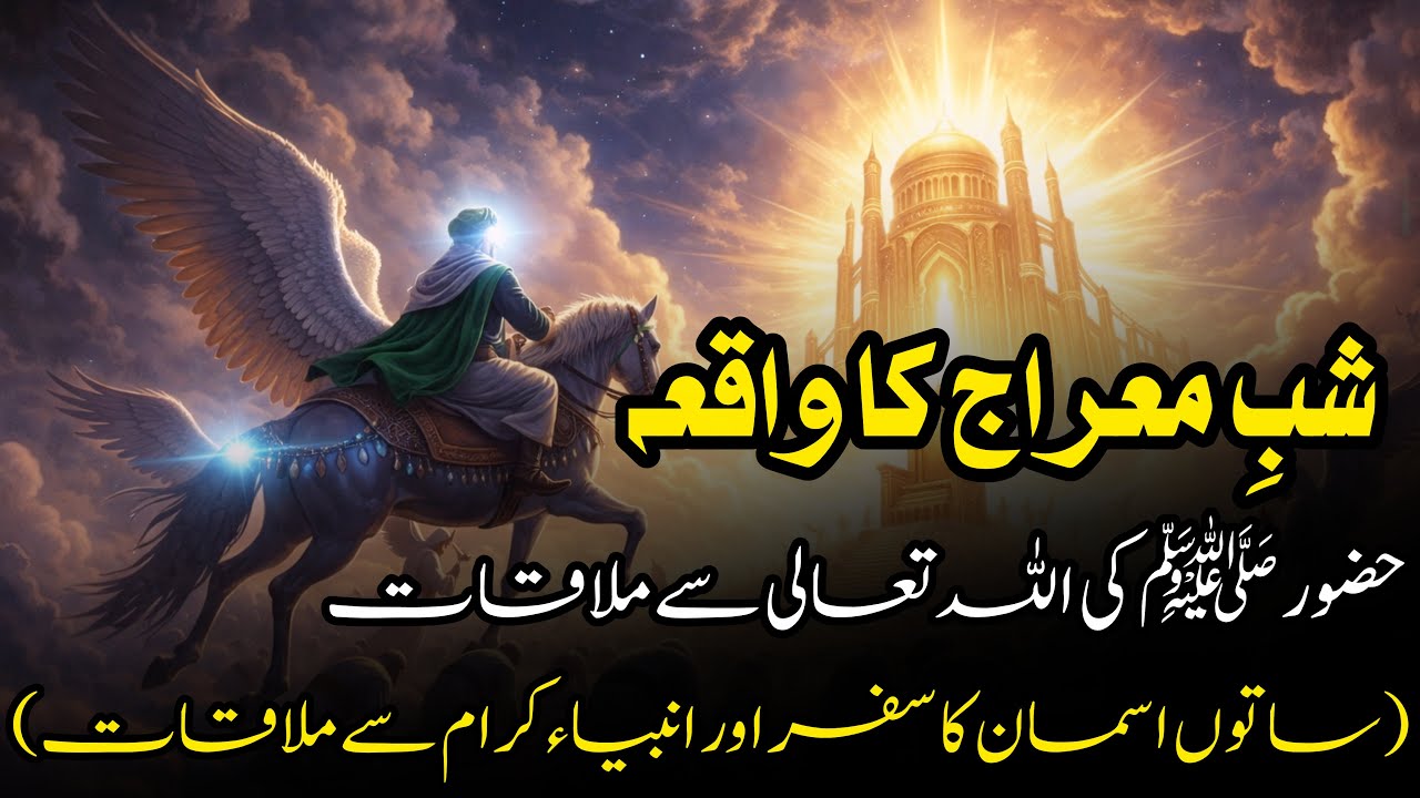 Shab-e-Meraj Ka Hairat Angaiz Waqia | Nabi Muhammad ﷺ Ka Aasmaani Safar | 27 Rajab