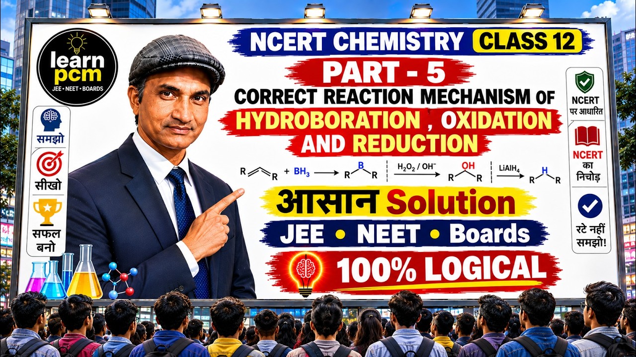 Hydroboration–Oxidation & Reduction Reactions | Anti-Markovnikov Addition Explained 🔥