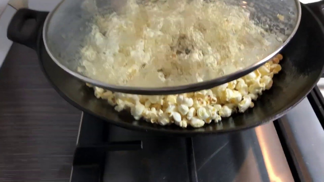 Popcorn facut in wok de fonta