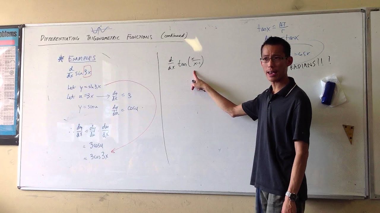 Differentiating Trigonometric Functions - examples