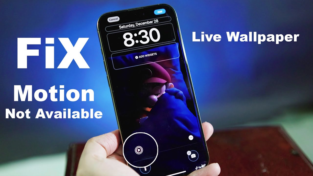 Как исправить функцию &laquo;Движение недоступно&raquo; на живых обоях iPhone 16 Pro Max