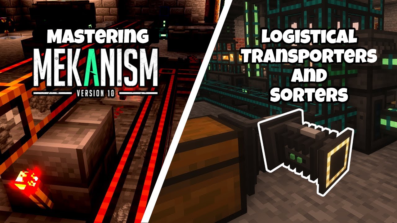 Mastering MEKANISM 10 Ep 4 Logistical Sorter and Transporters | Minecraft 1.20.1
