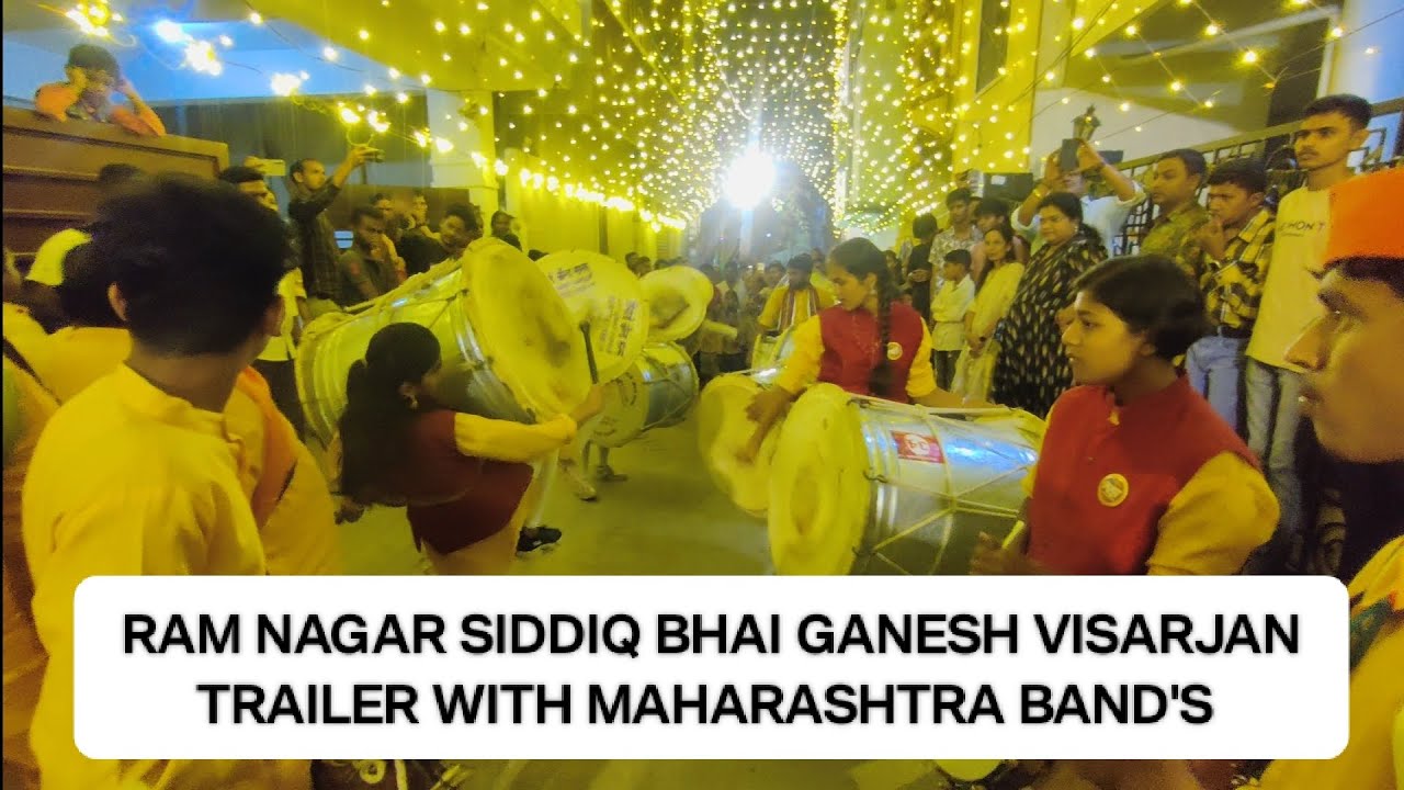 Ram Nagar siddiq bhai Ganesh visarjan trailer with maharashtra Band's all about 15-09-2024#hyderabad