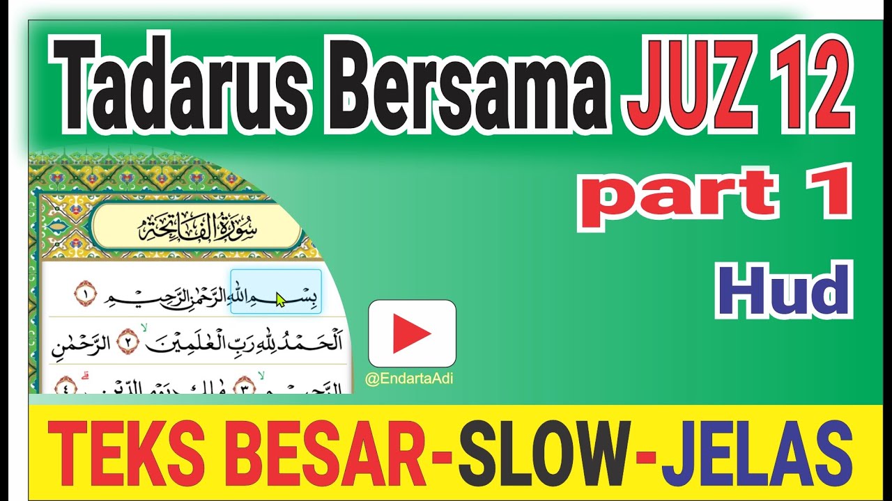 [LIVE] Tadarus Bareng Ramadan: Juz 12 part 1 Kecepatan Slow - Fokus Tajwid & Kelancaran