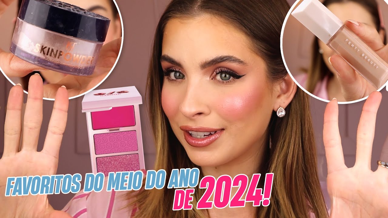 ME MAQUIEI COM MEUS PRODUTOS FAVORITOS DO MEIO DO ANO DE 2024!!! | FERNANDA TUMAS