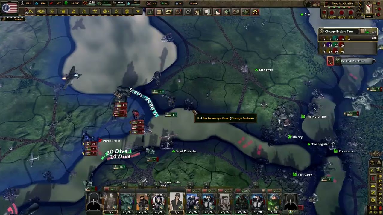 Hoi4 Old World Blues Chicago Enclave Ep 20 MacArthur and Northern territories restored