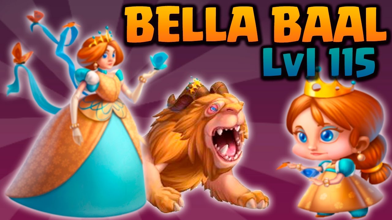 Monster Legends: Bella Baal - Level 1 to 115 + Combat PVP