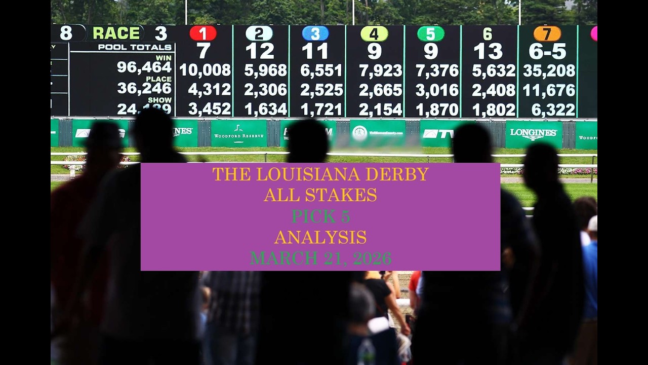 Анализ ставок на скачки Louisiana Derby All Stakes 2026 (Pick 5) 21 марта 2026 г.