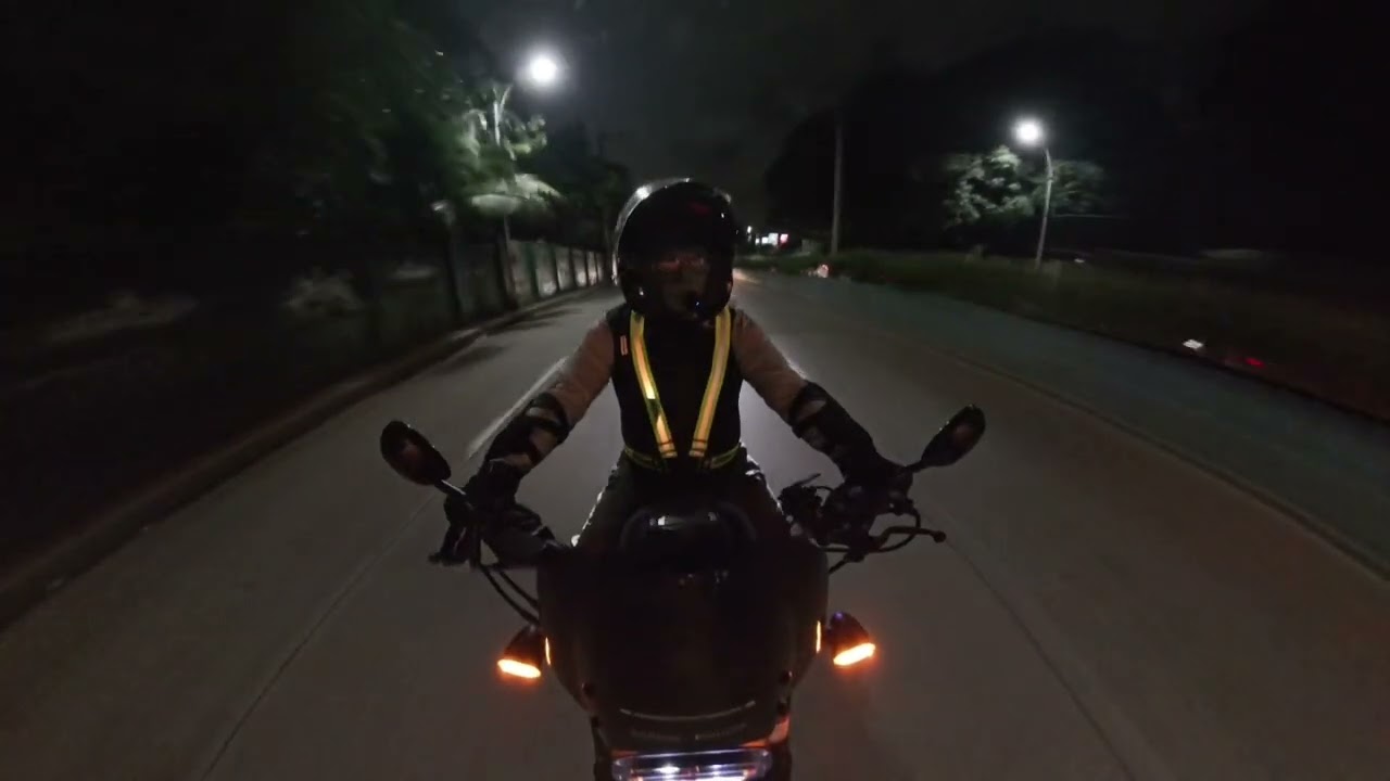 My First Night Ride to Work on my Honda Rebel 500