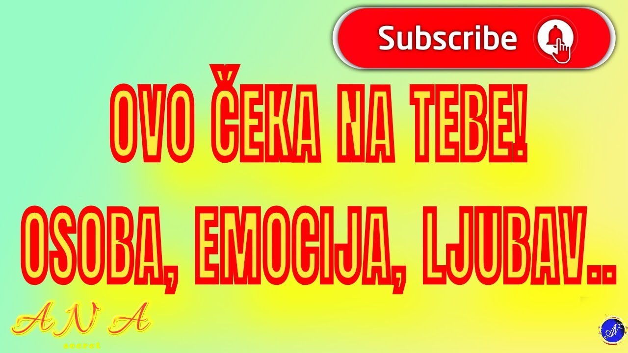 OVO ČEKA NA TEBE! OSOBA, EMOCIJA, LJUBAV..#tarot
