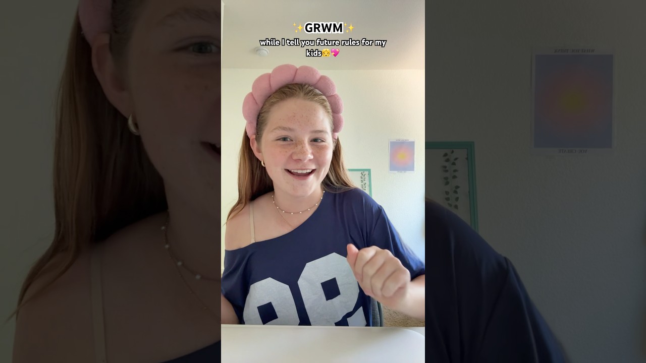 GRWM WHILE I TELL YOU MY FUTURE KIDS RULES👧🏼💖✨#kids #grwm #viral #talking #chat #trending #shorts