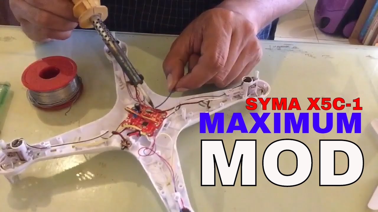 Syma X5C-1 Maximum Modification (Antenna and 3 Blades Propeller) - Indonesia