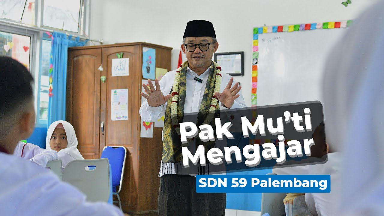 Pak Mu'ti Mengajar di SDN 59 Palembang