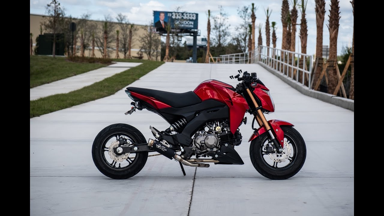 Мой модифицированный Kawasaki Z125 PRO
