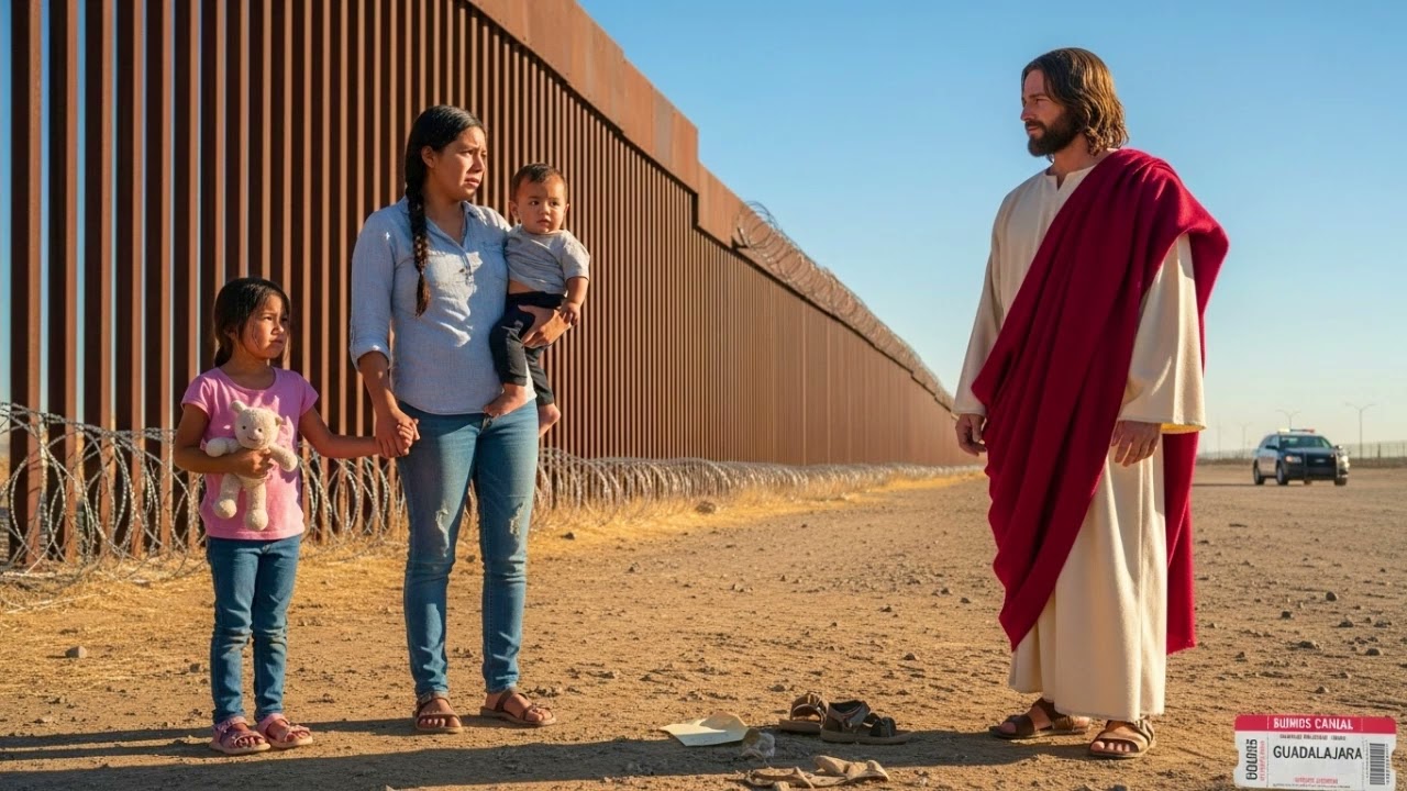 UNA MADRE REFUGIADA LLEGÓ CON SUS HIJOS A LA FRONTERA… Y JESÚS SE LE APARECIÓ, LO QUE PASÓ CAMBIÓ