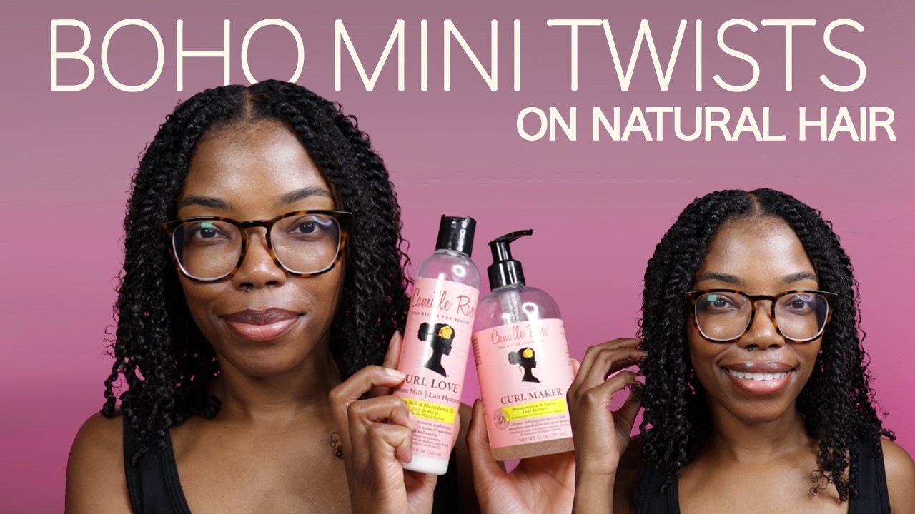 BOHO MINI TWISTS ON NATURAL HAIR | CAMILLE ROSE CURL LOVE + CURL MAKER