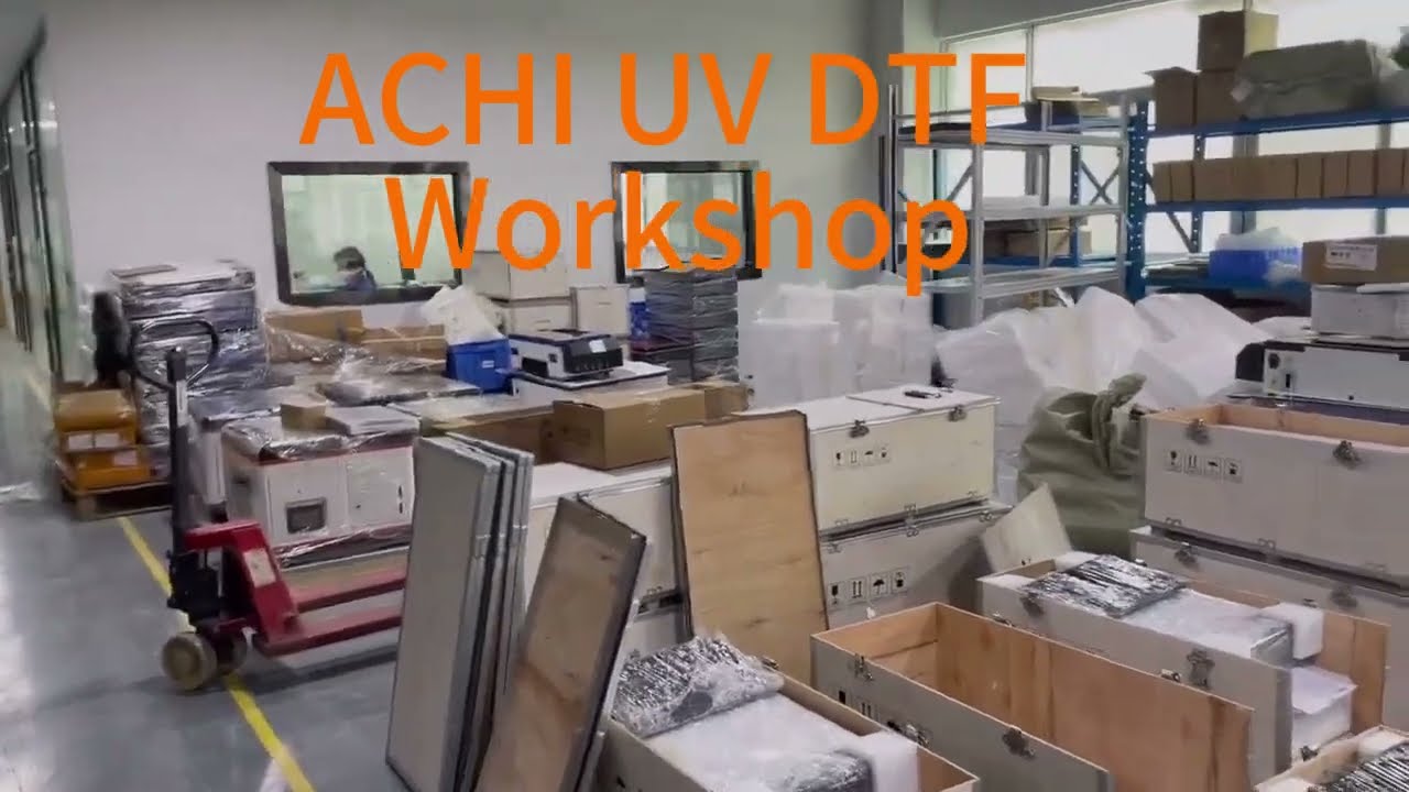 Workshop Show Of ACHI UV DTF Printer #uvdtfprinter #uvprintingmachine