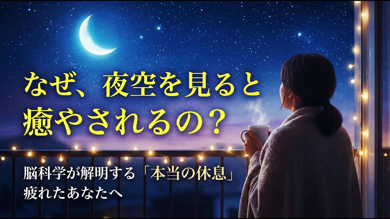 【衝撃】夜、月や星を眺めていると落ち着くのはなぜ？　疲れたあなたに贈る、夜空に癒される理由を脳科学が解明！
