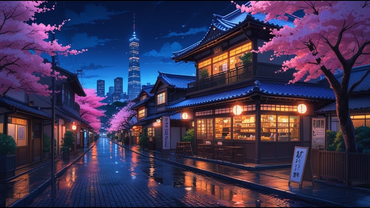 Soft Rain & Coffee Shop Jazzhop 🍵 Lofi Beats with a Nostalgic 80s City Ambience