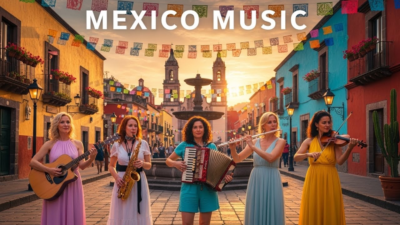 Mexico Sunset Romance | Saxophone, Guitar & Accordion Relaxing Instrumental