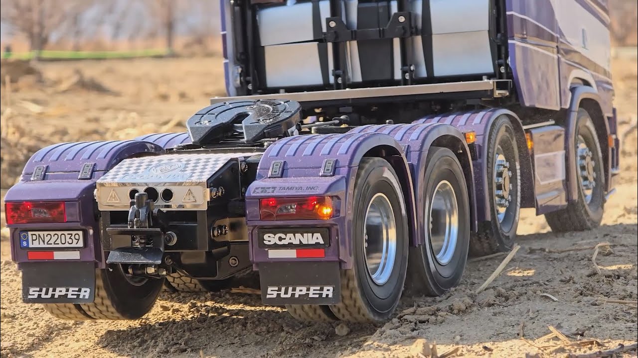 Tamiya Scania 770s 8x4 with GT Power Multi-function - #offroad