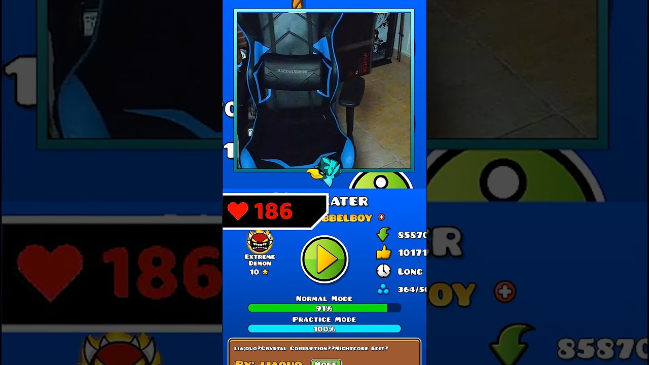 Acab&eacute; en el hospital por un nivel de Geometry Dash