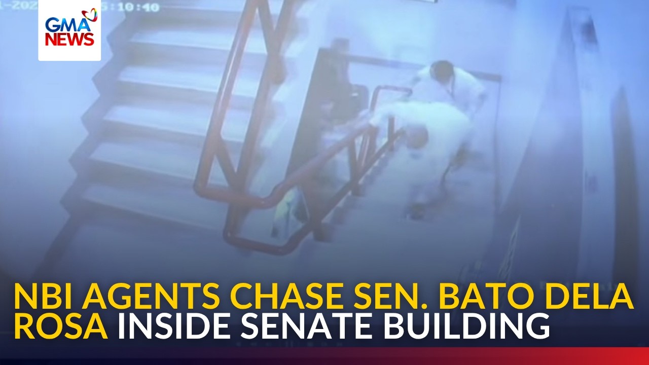 ICYMI - NBI agents chase Senator Bato dela Rosa inside Senate building | GMA News