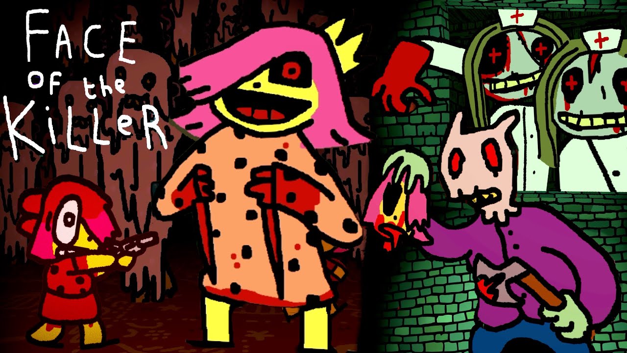 Face of the Killer - A Blood-Soaked Cartoon Horror Game Where Cultists & Killers Hunt a Zine Girl!