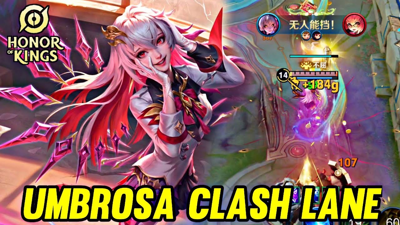 HOK : NEW HERO UMBROSA GAMEPLAY | IN CLASH LANE