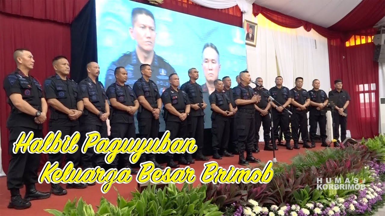 Halal Bihalal Paguyuban Keluarga Besar Brimob di Mako Korbrimob