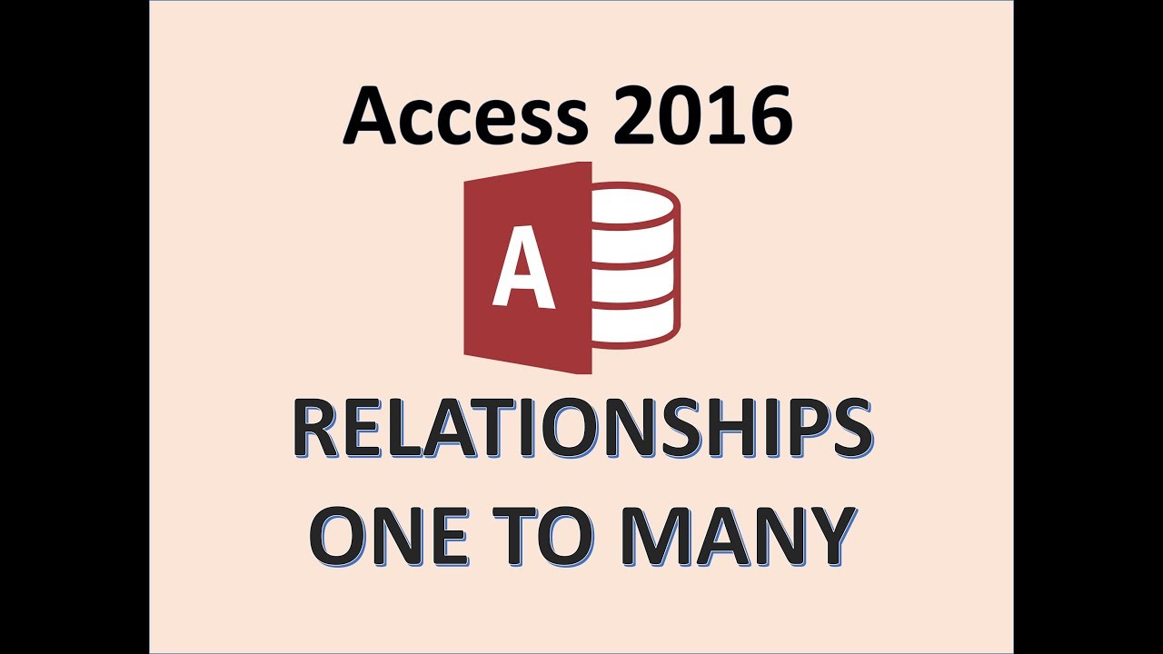 Access 2016 — Отношения — Как создать отношение «один ко многим» в базе данных между двумя таблицами
