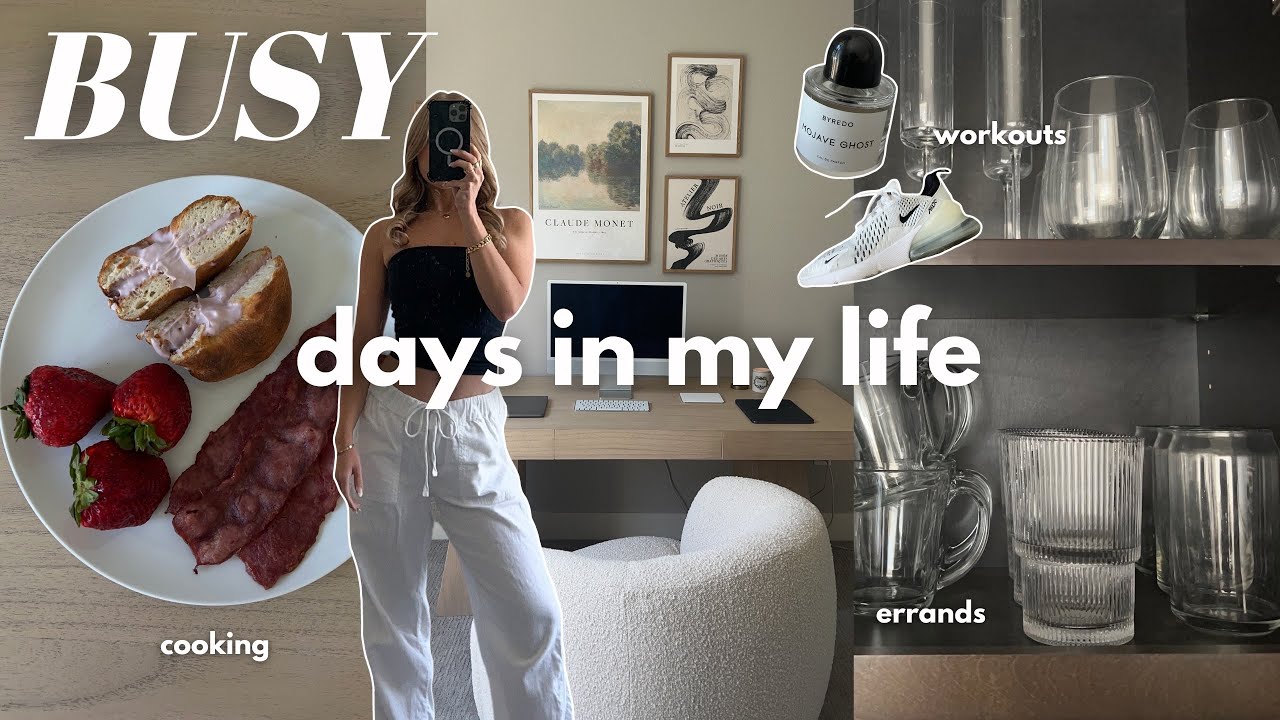 BUSY DAYS IN MY LIFE: running errands, workouts & staying productive!