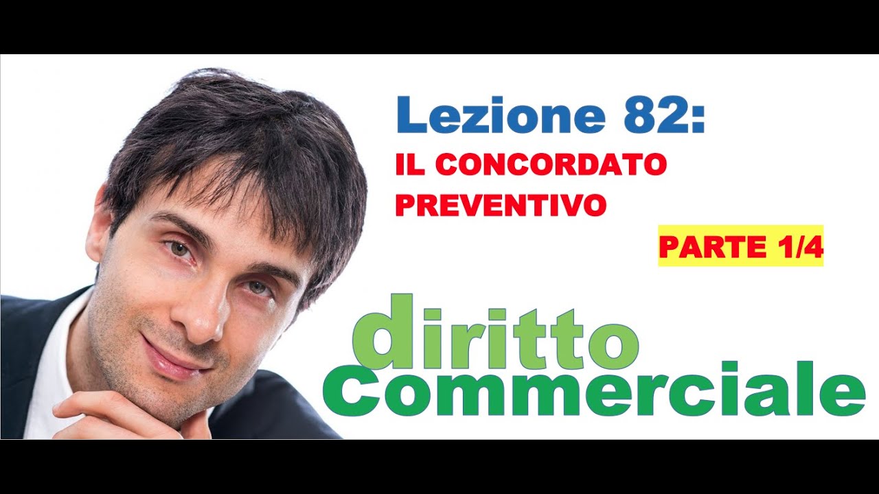 Diritto Commerciale Video Lezione n.82 : Il concordato preventivo PARTE 1/4