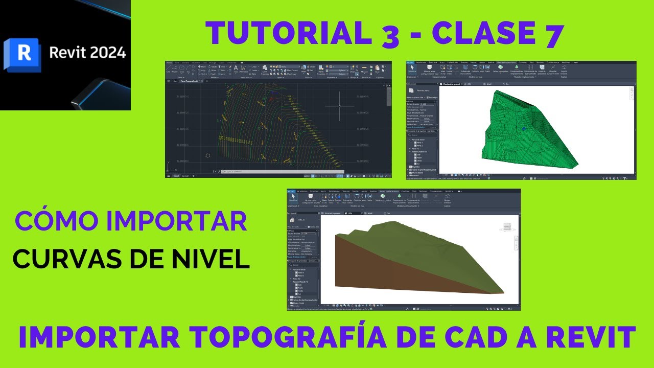 REVIT - Cómo Importar un Levantamiento Topográfico de AutoCAD a Revit 2024