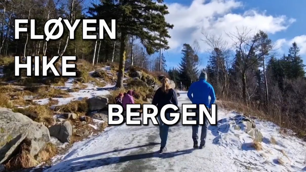 Fl&oslash;yen Hike / Fl&oslash;yen Mountain - Bergen, Norway (Walktour) - March 2023