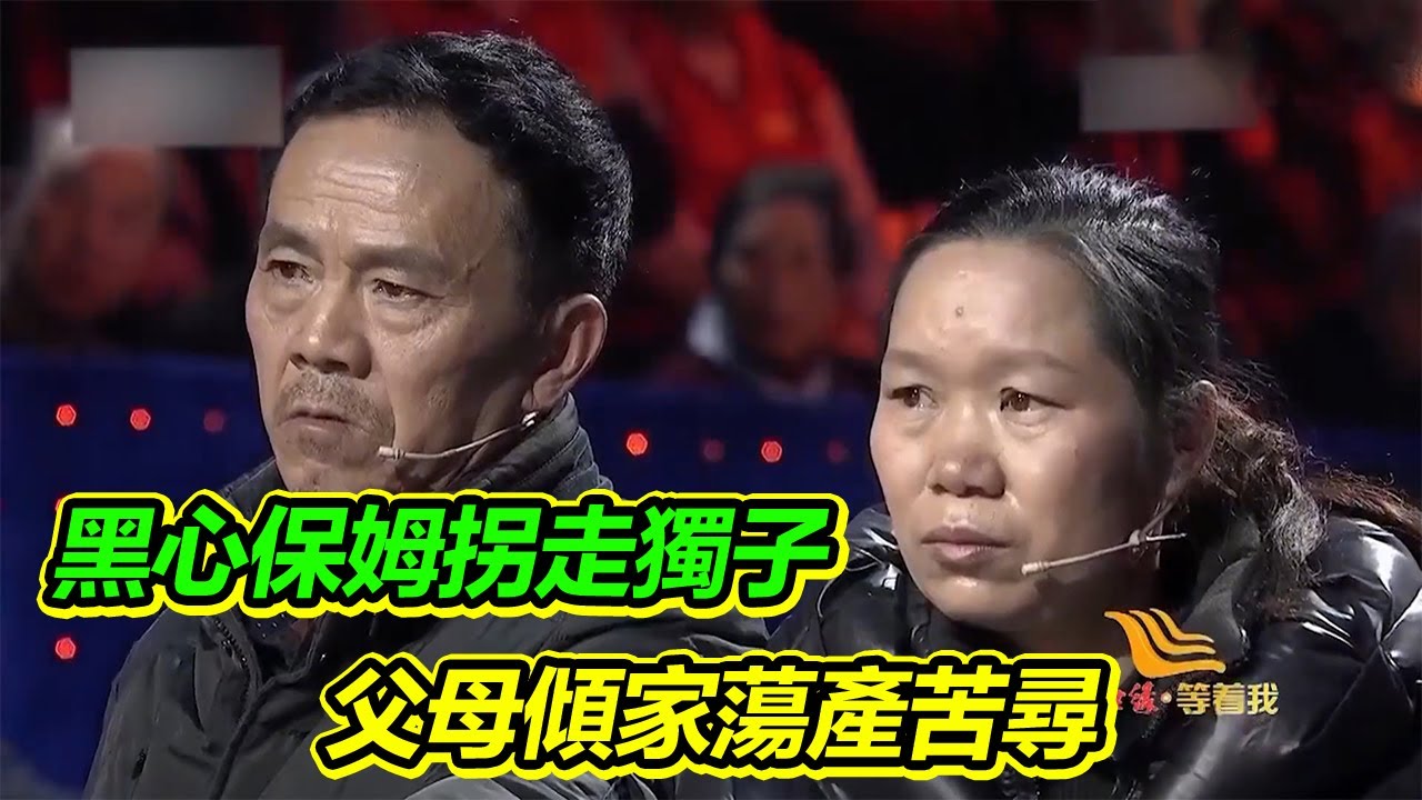 黑心保姆拐走獨子 父母傾家蕩產苦尋 22年後再相見看哭倪萍！【等着我】